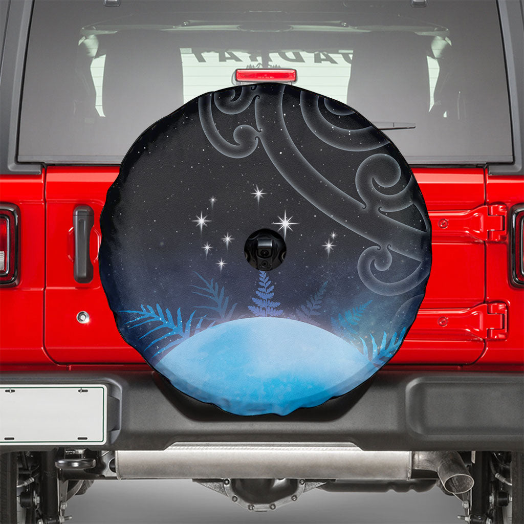 New Zealand Matariki Spare Tire Cover Pleiades Star Cluster Blue Galaxy