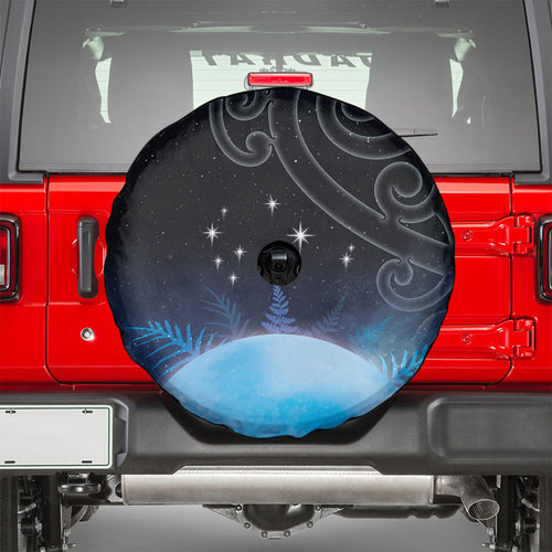 New Zealand Matariki Spare Tire Cover Pleiades Star Cluster Blue Galaxy
