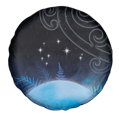 New Zealand Matariki Spare Tire Cover Pleiades Star Cluster Blue Galaxy