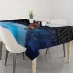 New Zealand Matariki Tablecloth Pleiades Star Cluster Blue Galaxy