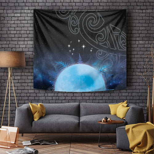 New Zealand Matariki Tapestry Pleiades Star Cluster Blue Galaxy