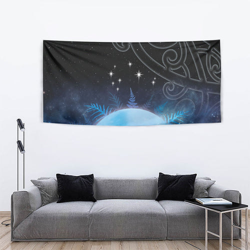New Zealand Matariki Tapestry Pleiades Star Cluster Blue Galaxy