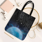 New Zealand Matariki Tote Bag Pleiades Star Cluster Blue Galaxy