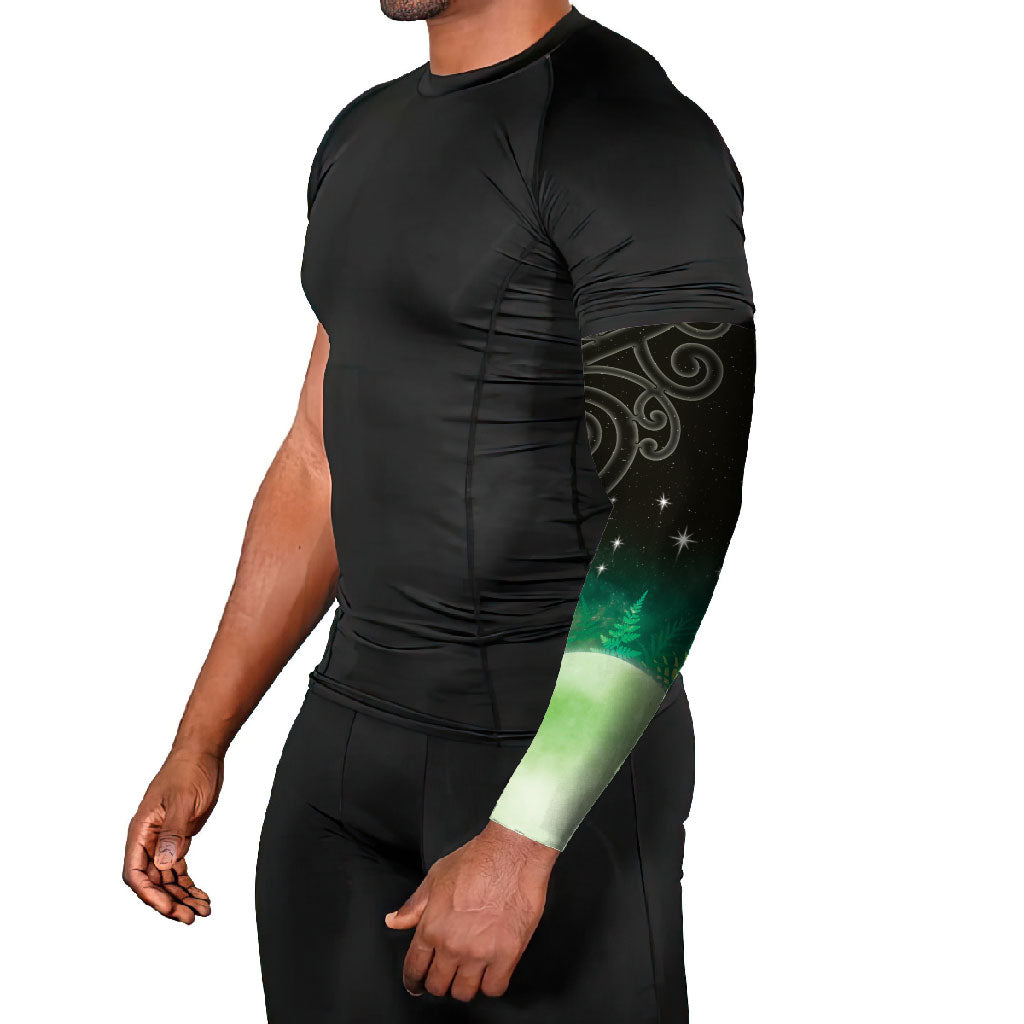New Zealand Matariki Arm Sleeves Pleiades Star Cluster Green Galaxy