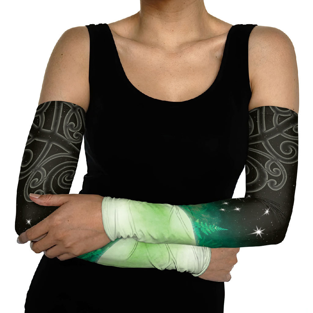New Zealand Matariki Arm Sleeves Pleiades Star Cluster Green Galaxy