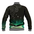 New Zealand Matariki Baseball Jacket Pleiades Star Cluster Green Galaxy