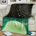 New Zealand Matariki Blanket Pleiades Star Cluster Green Galaxy