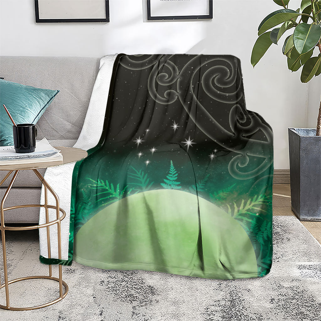 New Zealand Matariki Blanket Pleiades Star Cluster Green Galaxy