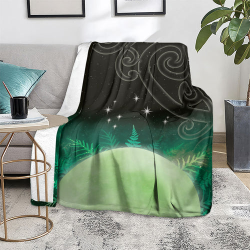 New Zealand Matariki Blanket Pleiades Star Cluster Green Galaxy