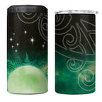 New Zealand Matariki 4 in 1 Can Cooler Tumbler Pleiades Star Cluster Green Galaxy
