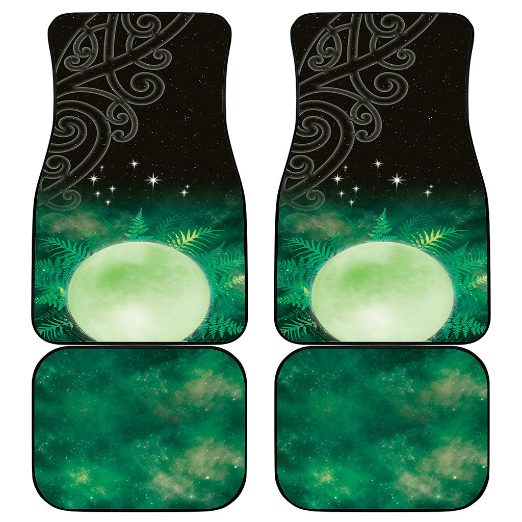New Zealand Matariki Car Mats Pleiades Star Cluster Green Galaxy