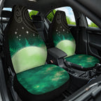 New Zealand Matariki Car Seat Cover Pleiades Star Cluster Green Galaxy