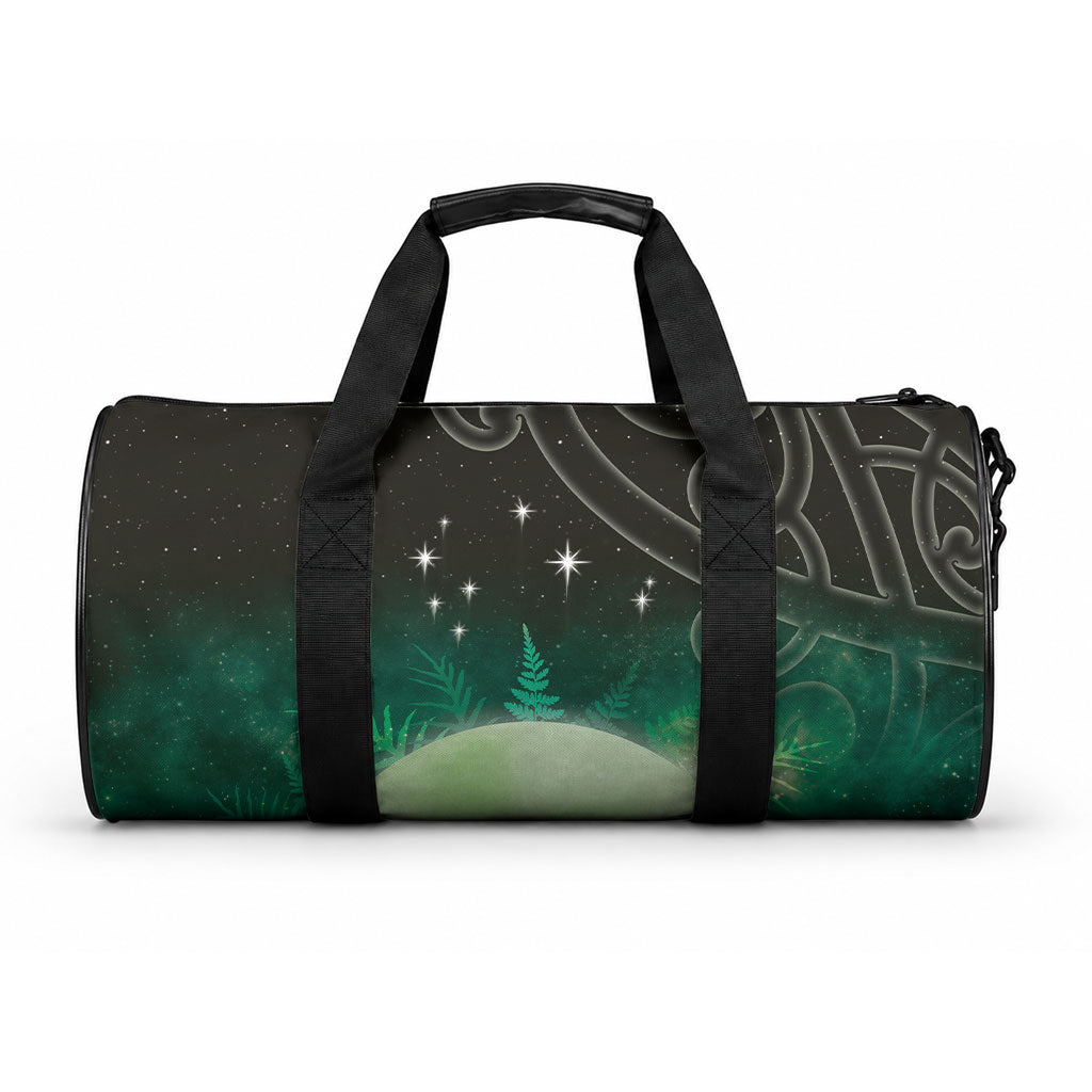 New Zealand Matariki Duffle Bag Pleiades Star Cluster Green Galaxy