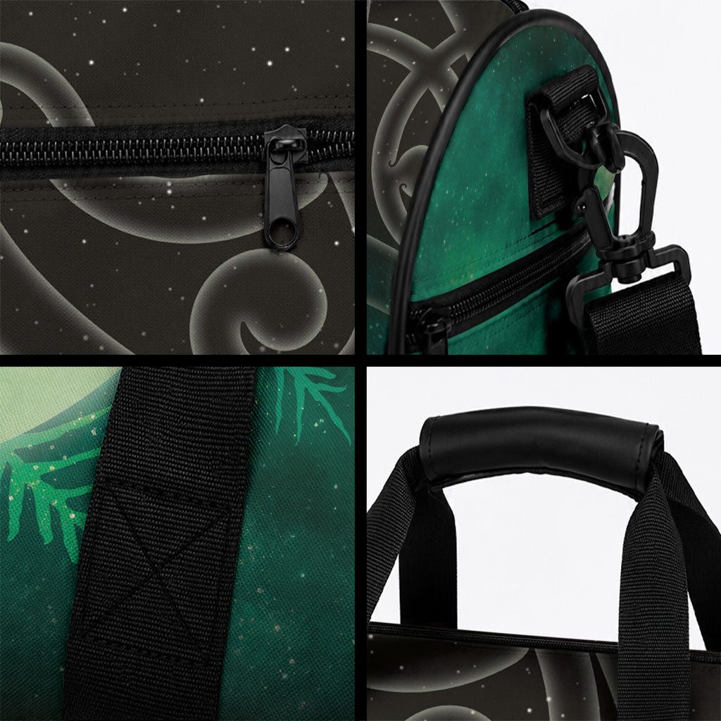 New Zealand Matariki Duffle Bag Pleiades Star Cluster Green Galaxy