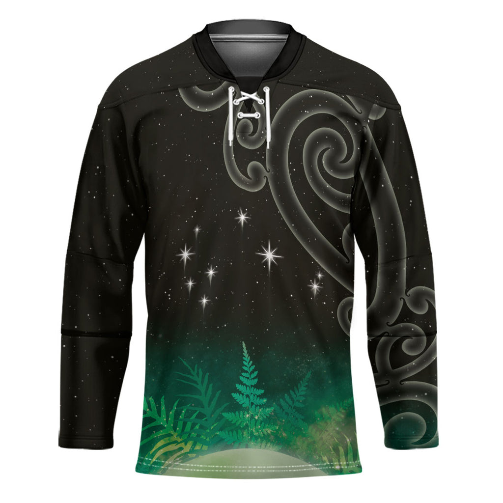 New Zealand Matariki Hockey Jersey Pleiades Star Cluster Green Galaxy