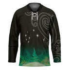 New Zealand Matariki Hockey Jersey Pleiades Star Cluster Green Galaxy