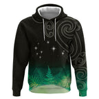 New Zealand Matariki Hoodie Pleiades Star Cluster Green Galaxy