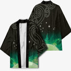 New Zealand Matariki Kimono Pleiades Star Cluster Green Galaxy