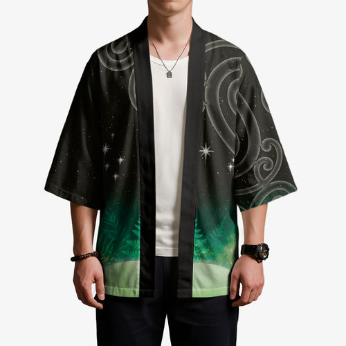 New Zealand Matariki Kimono Pleiades Star Cluster Green Galaxy