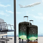 New Zealand Matariki Luggage Cover Pleiades Star Cluster Green Galaxy