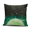 New Zealand Matariki Pillow Cover Pleiades Star Cluster Green Galaxy
