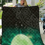 New Zealand Matariki Quilt Pleiades Star Cluster Green Galaxy