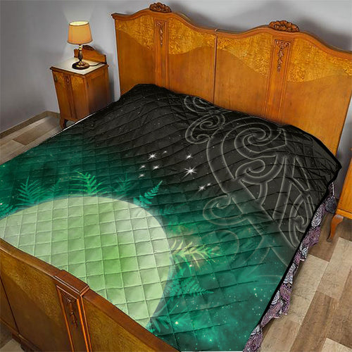 New Zealand Matariki Quilt Pleiades Star Cluster Green Galaxy