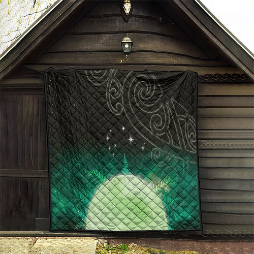 New Zealand Matariki Quilt Pleiades Star Cluster Green Galaxy