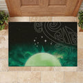 New Zealand Matariki Rubber Doormat Pleiades Star Cluster Green Galaxy