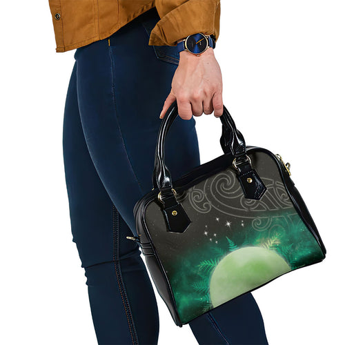 New Zealand Matariki Shoulder Handbag Pleiades Star Cluster Green Galaxy