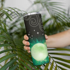 New Zealand Matariki Skinny Tumbler Pleiades Star Cluster Green Galaxy