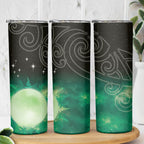 New Zealand Matariki Skinny Tumbler Pleiades Star Cluster Green Galaxy