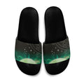 New Zealand Matariki Slide Sandals Pleiades Star Cluster Green Galaxy
