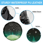 New Zealand Matariki Spare Tire Cover Pleiades Star Cluster Green Galaxy