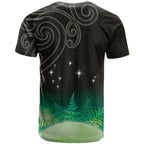 New Zealand Matariki T Shirt Pleiades Star Cluster Green Galaxy