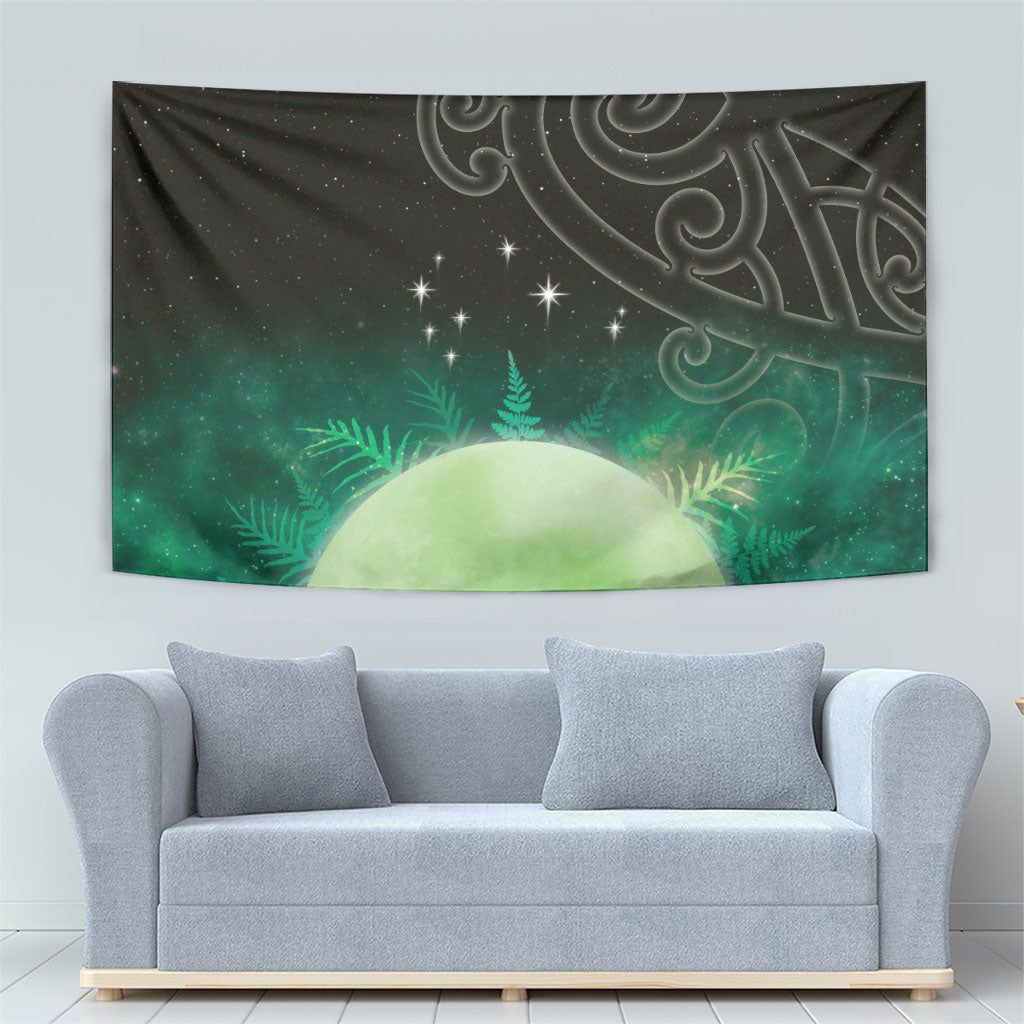 New Zealand Matariki Tapestry Pleiades Star Cluster Green Galaxy