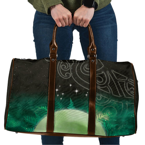 New Zealand Matariki Travel Bag Pleiades Star Cluster Green Galaxy