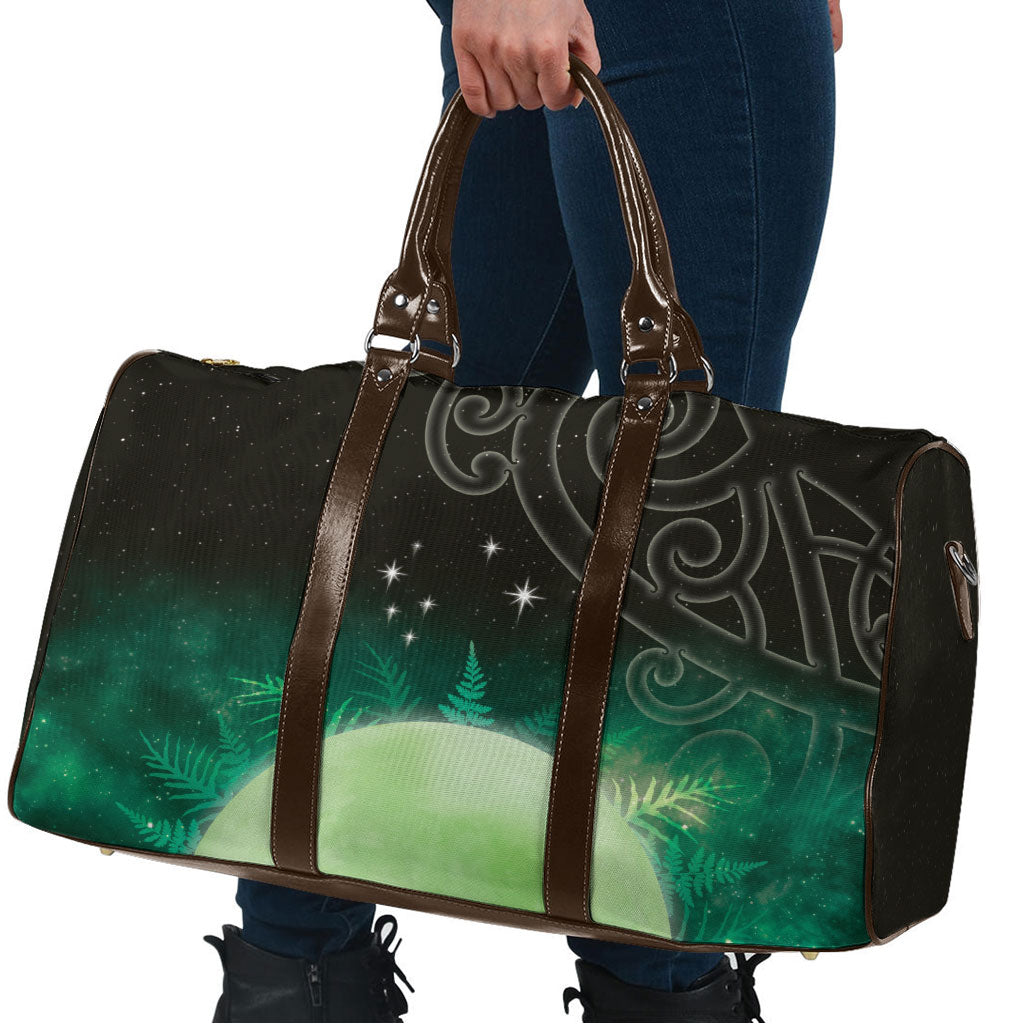 New Zealand Matariki Travel Bag Pleiades Star Cluster Green Galaxy