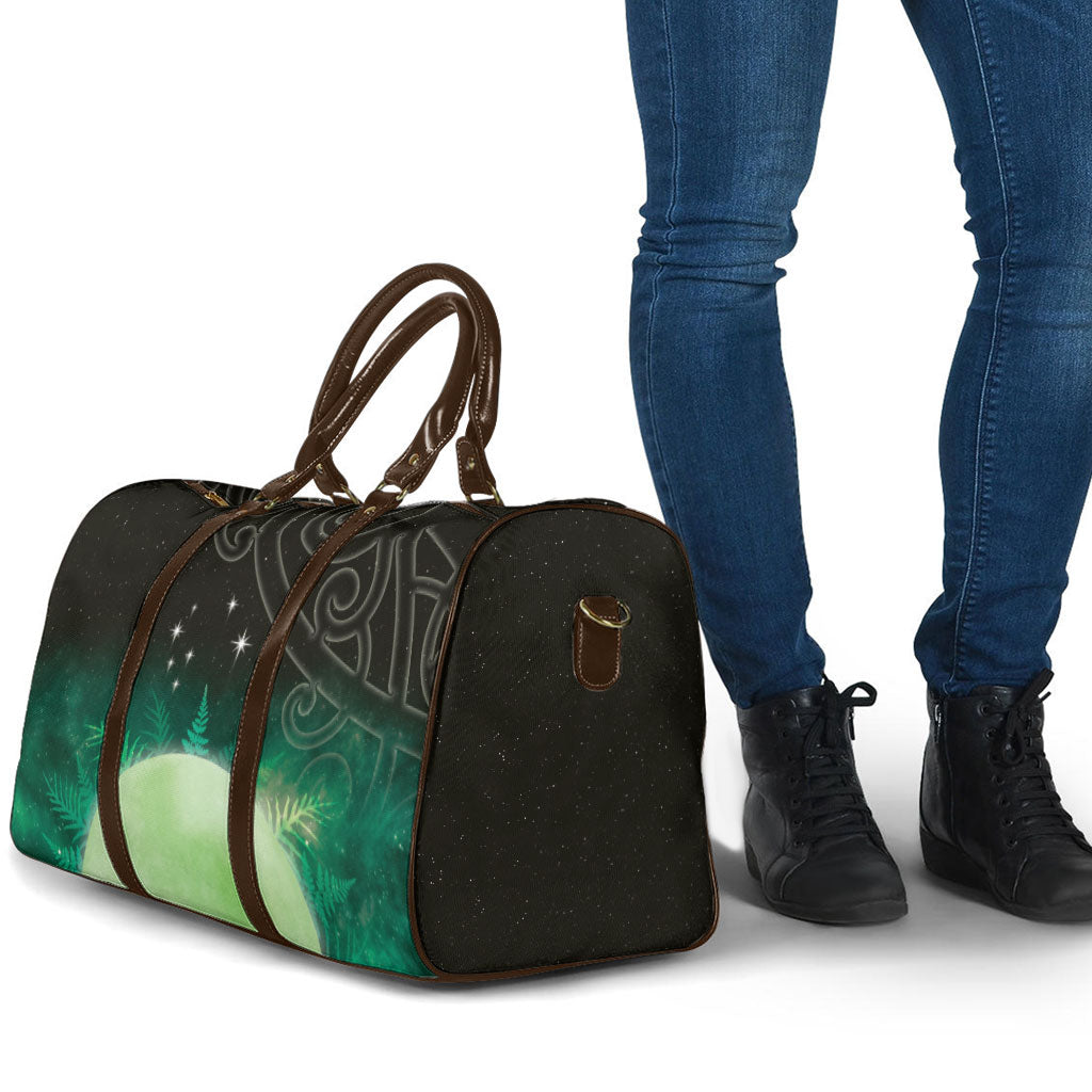 New Zealand Matariki Travel Bag Pleiades Star Cluster Green Galaxy