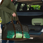 New Zealand Matariki Travel Bag Pleiades Star Cluster Green Galaxy