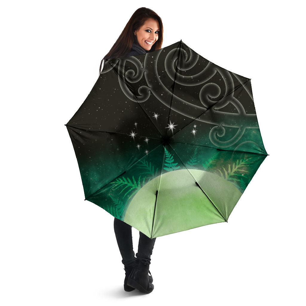 New Zealand Matariki Umbrella Pleiades Star Cluster Green Galaxy