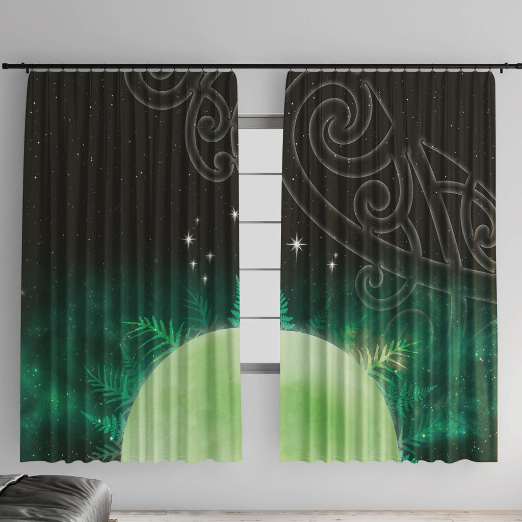 New Zealand Matariki Window Curtain Pleiades Star Cluster Green Galaxy