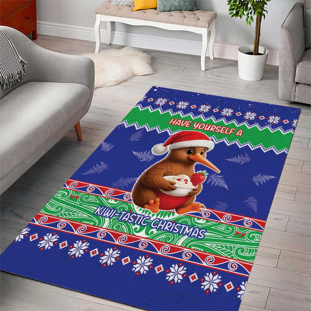 New Zealand Christmas Area Rug Have Yourself A Kiwi-tastic Christmas - Aussie Hoodie