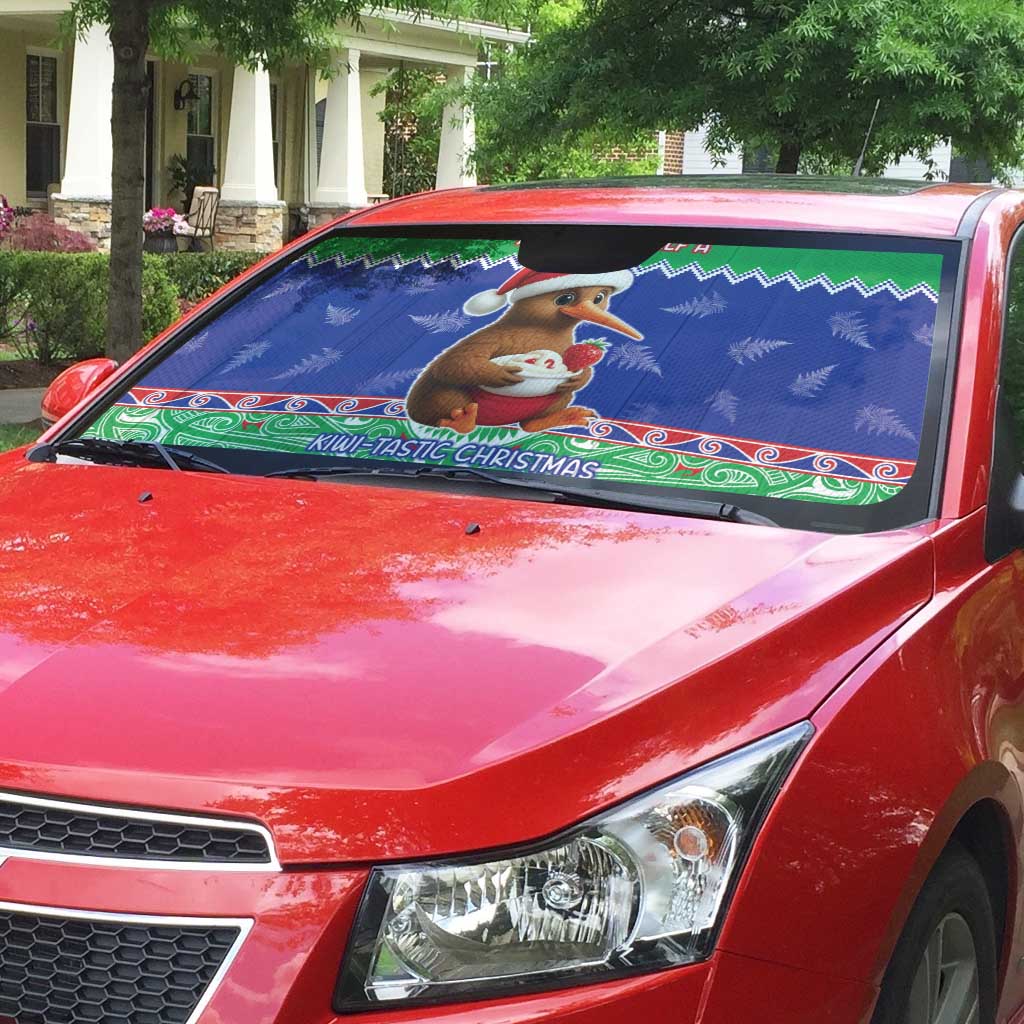 New Zealand Christmas Auto Sun Shade Have Yourself A Kiwi-tastic Christmas - Aussie Hoodie