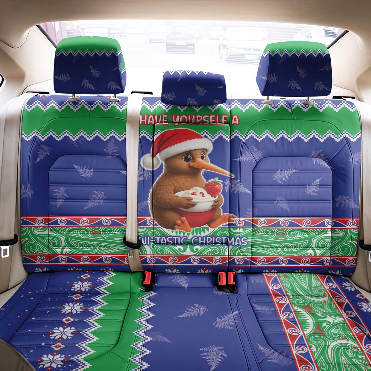 New Zealand Christmas Back Car Seat Cover Have Yourself A Kiwi-tastic Christmas - Aussie Hoodie