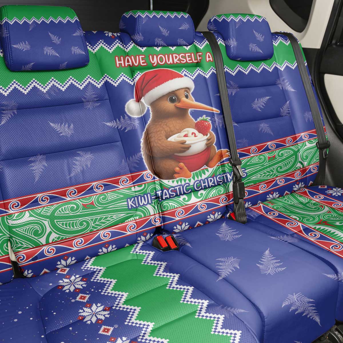 New Zealand Christmas Back Car Seat Cover Have Yourself A Kiwi-tastic Christmas - Aussie Hoodie