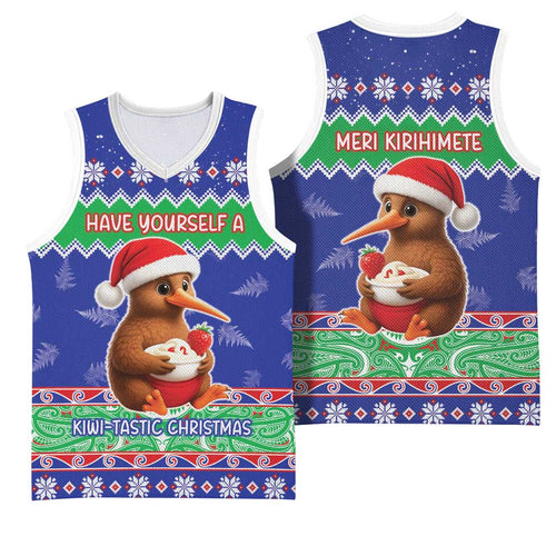 New Zealand Christmas Basketball Jersey Have Yourself A Kiwi-tastic Christmas - Aussie Hoodie