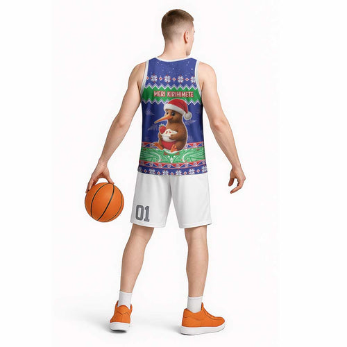 New Zealand Christmas Basketball Jersey Have Yourself A Kiwi-tastic Christmas - Aussie Hoodie