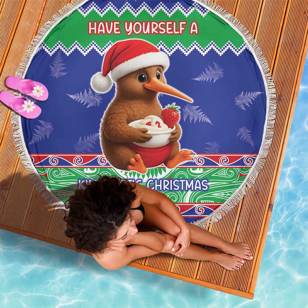 New Zealand Christmas Beach Blanket Have Yourself A Kiwi-tastic Christmas - Aussie Hoodie