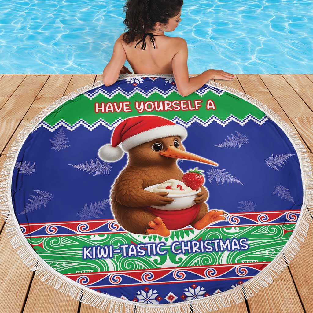 New Zealand Christmas Beach Blanket Have Yourself A Kiwi-tastic Christmas - Aussie Hoodie